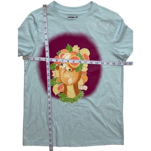 Black History Month Shirt Top Women's XS Blue Purple Yellow Orange‎ Graphic NEW - Picture 3 of 9